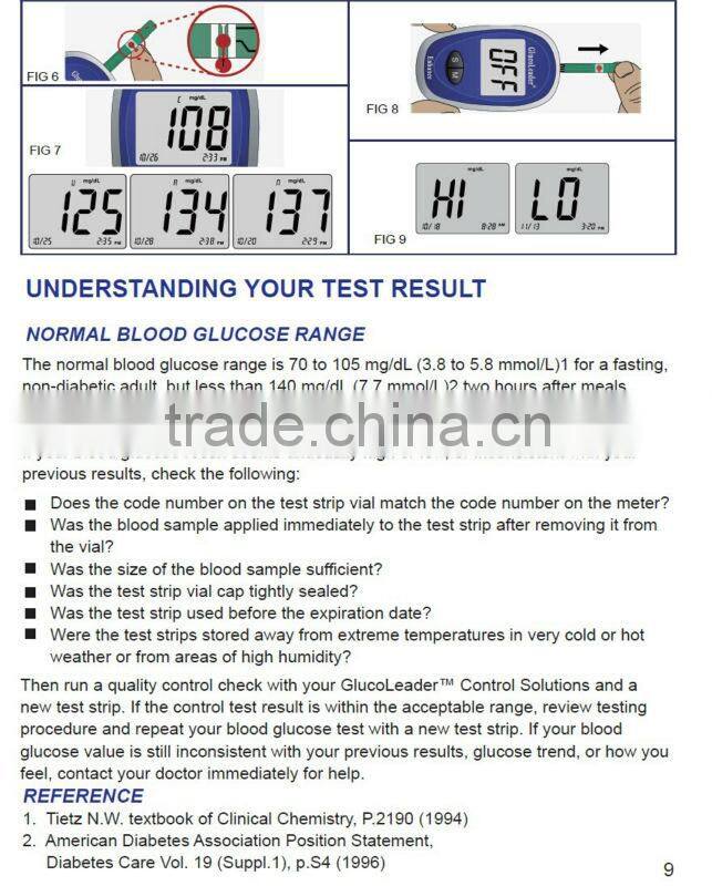 180 test memory with date and time and PC downloading FDA certificate new blood glucose meter Enhance Result in only 8 seconds