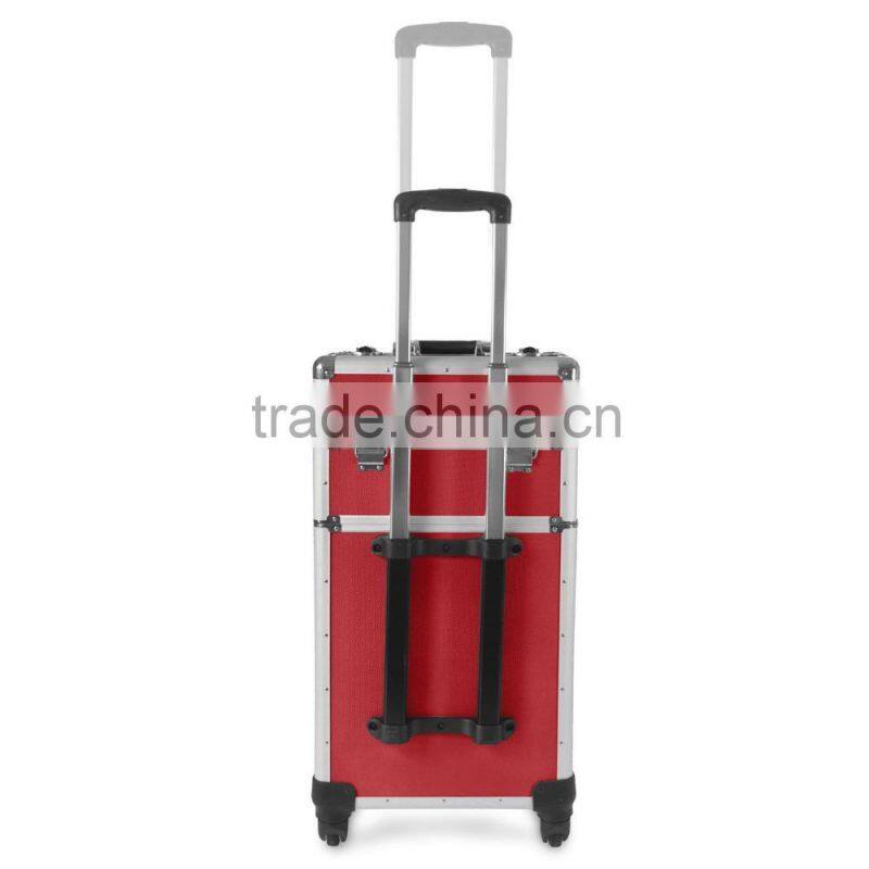Aluminium Trolley suitcase beauty case 60L - 2 or 4 wheels - color selection