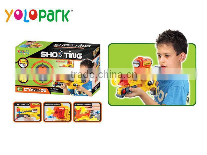 Children play good toy dart gun set soft bullet gun set with bow and arrow with target