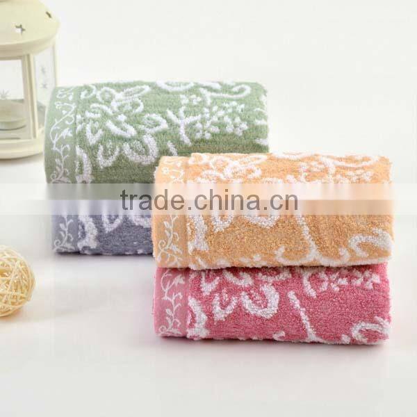 wholesale 100% cotton zero twist flower luxury soft hand towel