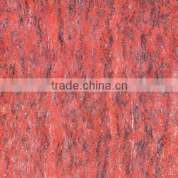 NO. DPT6078 Red simple design polished porcelain tile
