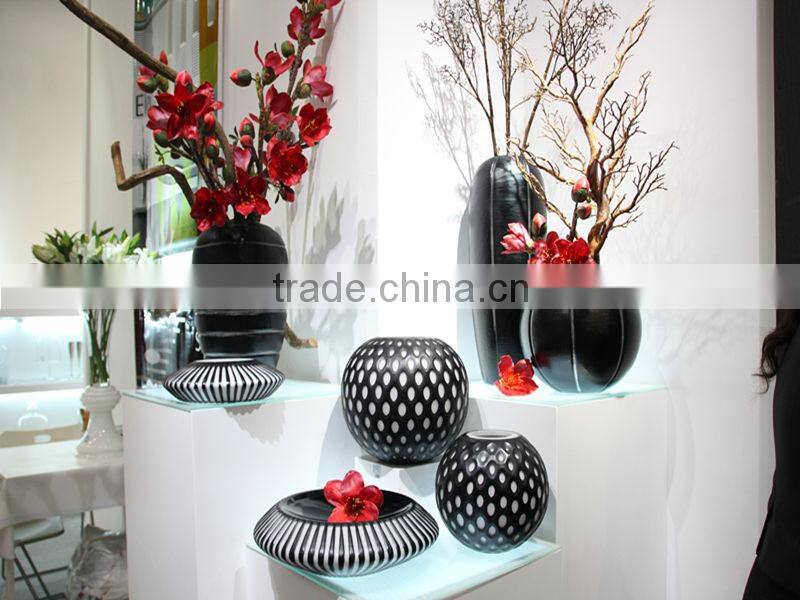 Glass flower vase ware/glass vase for home decoration accesstion