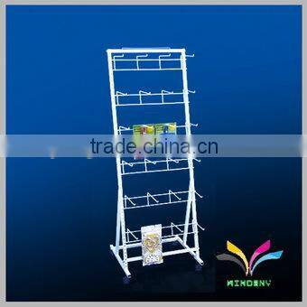 Metal Hanging display rack for folding book display stands