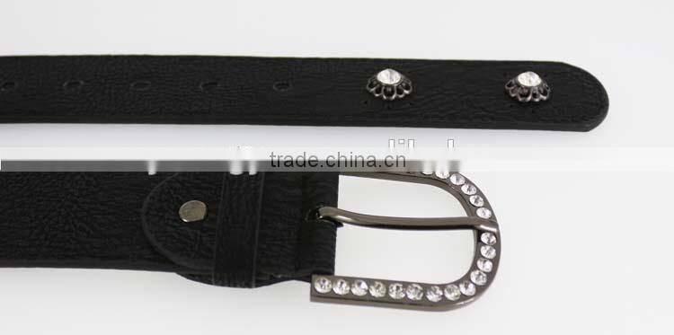 Women's Fashion flower studded rhinestone belt with shiny rhinestone accessories in Chinese factory