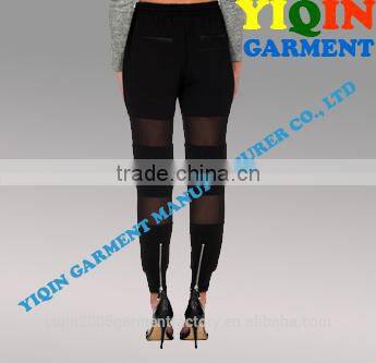 Track Pant with Mesh Panelled and Zip Detail