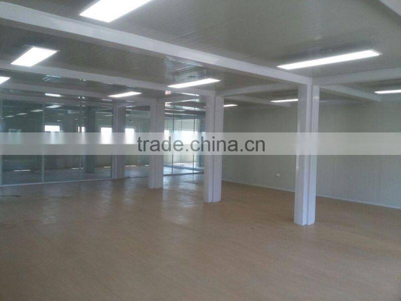 large glass window office