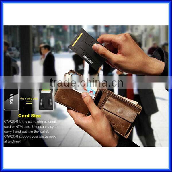 New mini design credit card Pocket razor with Mirror