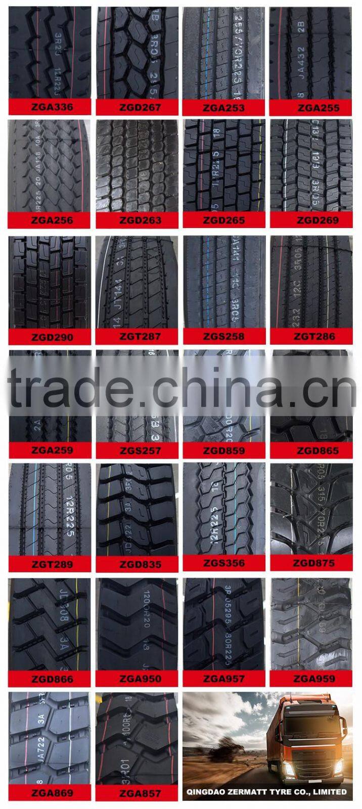 semi truck tires sizes Steer/drive/trailer tire 295/75r22.5 11r22.5 11r24.5 285/75r24.5