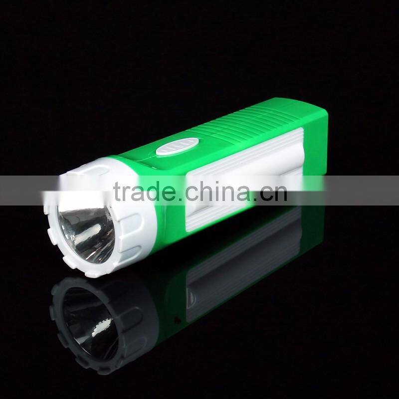2016 New Arrvial Solar Flashlight Torch Factory Direct Selling EDC Factory