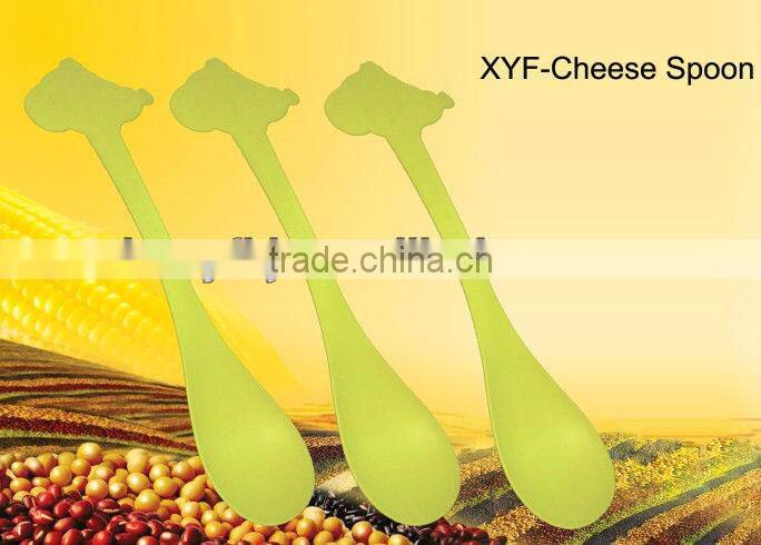 Biodegradable disposable plastic yogurt spoons