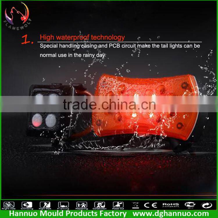 Wireless control light for bicycle bicycle rear brake light bicycle turn signal light
