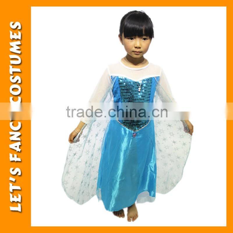 Girl Dress Summer Girls Clothes Girls Princess Anna Elsa Cosplay Costume Kid's Party Dress Dresses PGCC-1415