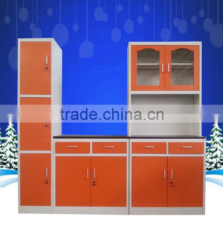 China supplier high quality steel kitchen cabinet, steel kitchen cupboard on selling