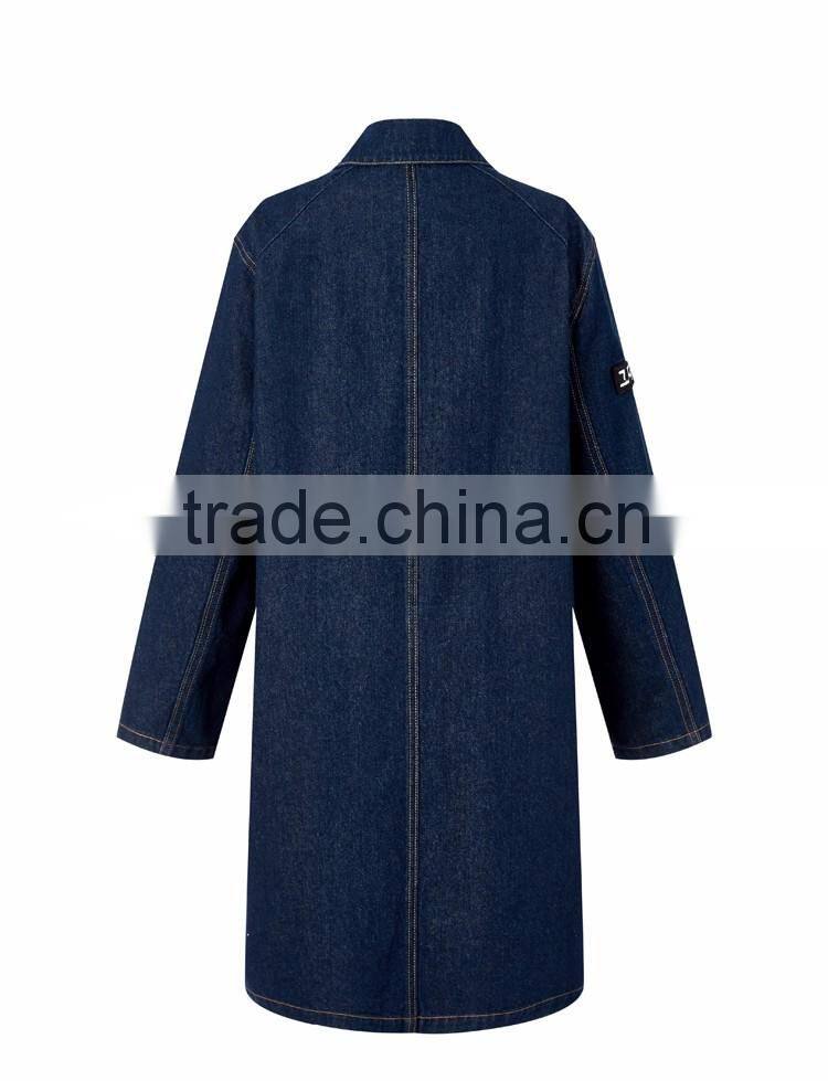 wholesales top girls top design women vintage denim skinny ladies blouse long jeans jacket