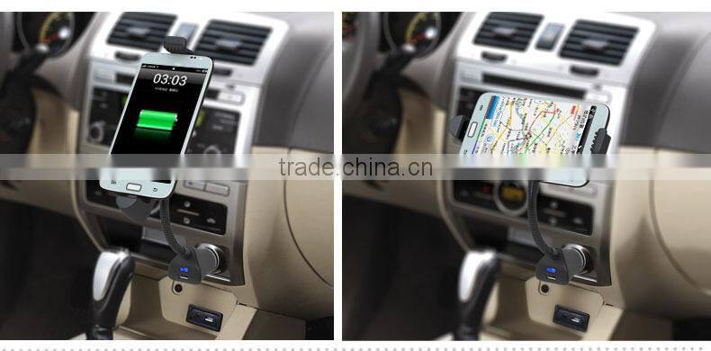 Creative Mobile Phone Base Travel Gooseneck Design Mobile Phone Base Travel charger hold car charger mount for iphone5 (HC03S5)