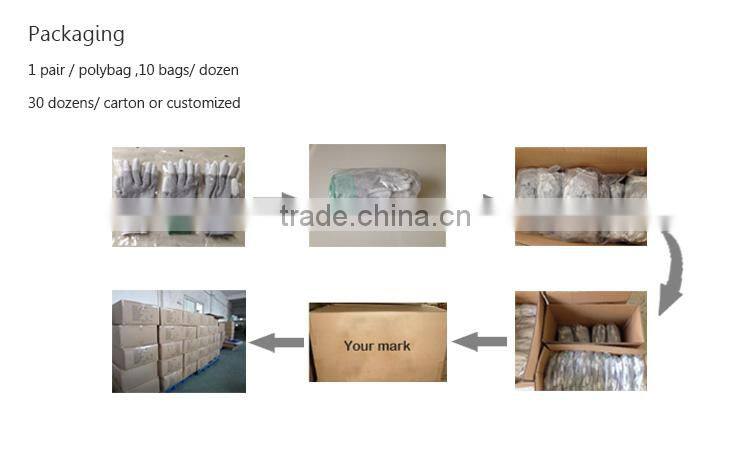 carbon fiber ESD PVC Dotted glove PU Fingertips Coated non-slip properties