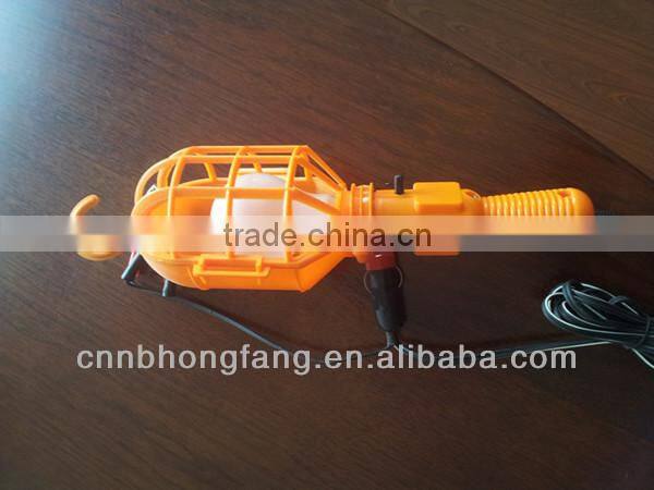 12v 50w Yellow Portable Work Lamp with Clip Hanging Cage Work Light