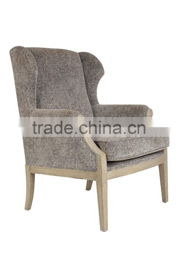 Antique upholstery salon chair wooden frame