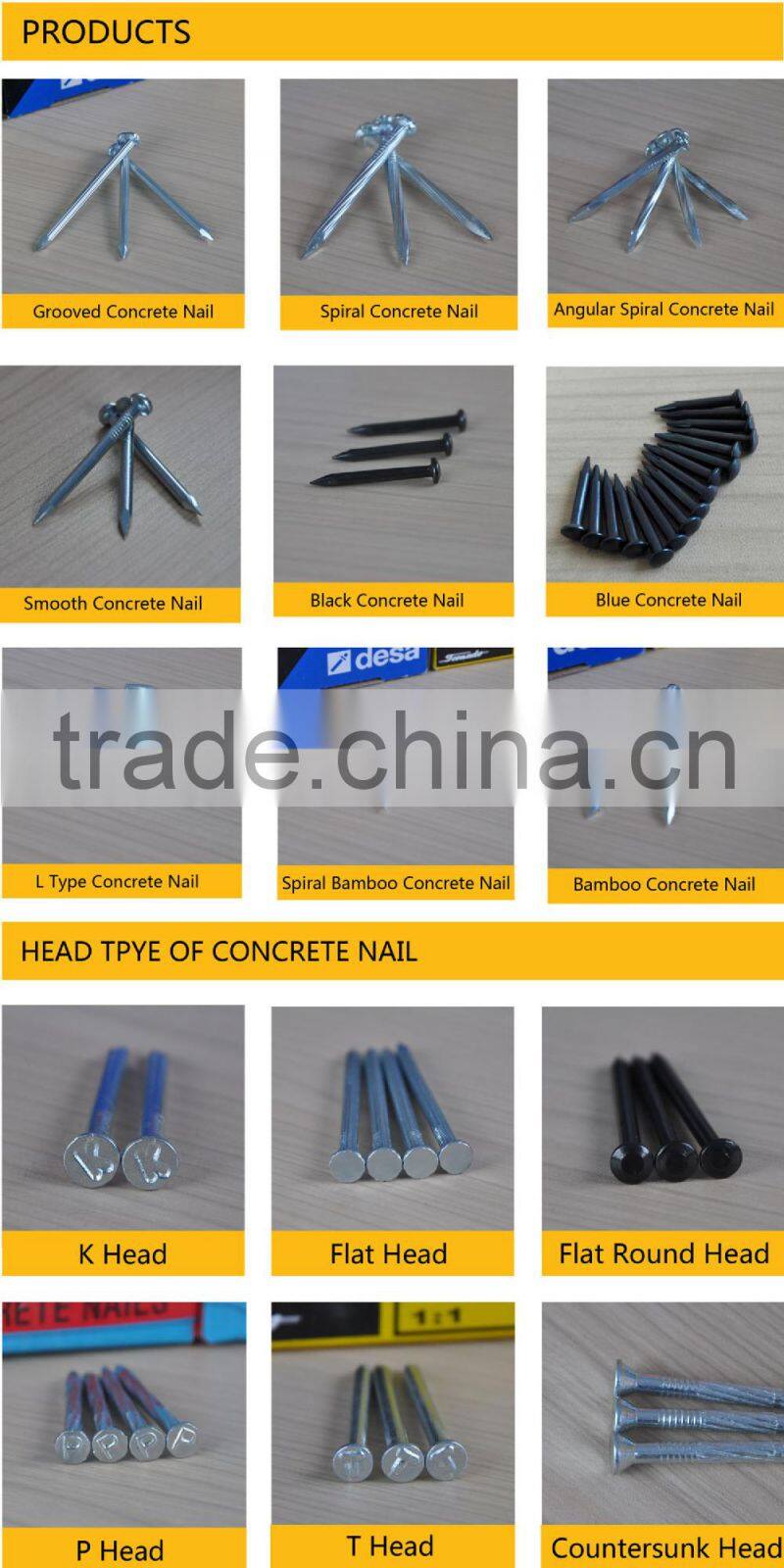 Hangzhou galvanized spiral construction nails factory--YIWU