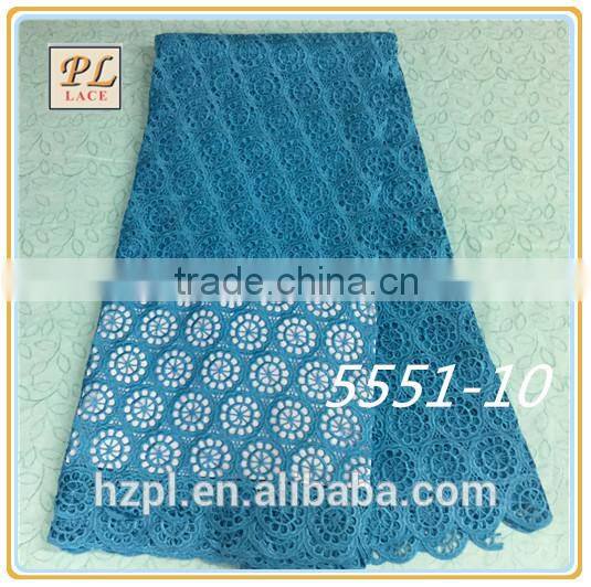 2015 latest used clothing textile embroidery fabric guipure lace