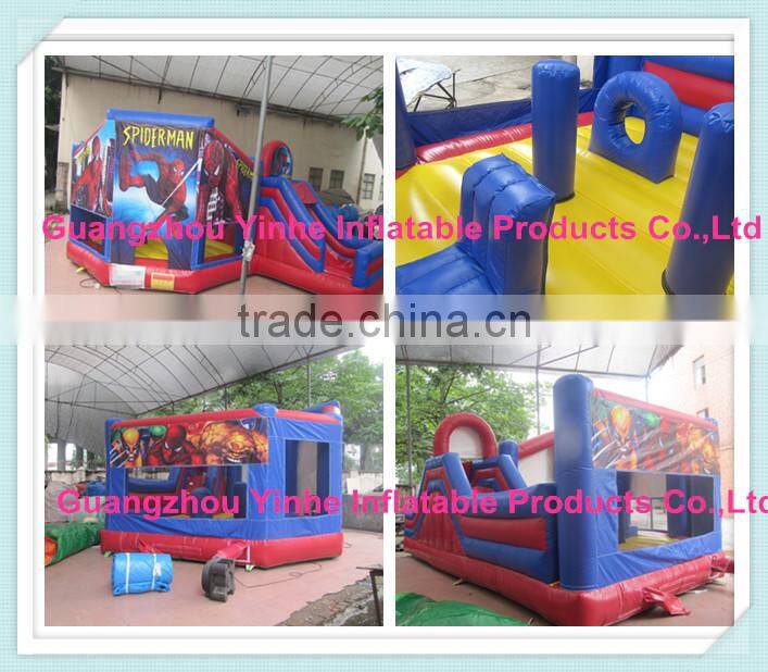 Hot Sale Inflatable spongebob combo bouncy castle