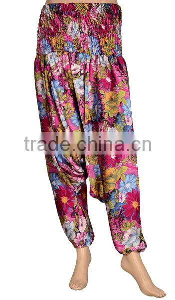 Wholesale Collection of Indian Silk Sari Ladies Harem pants Assorted 50 Pcs