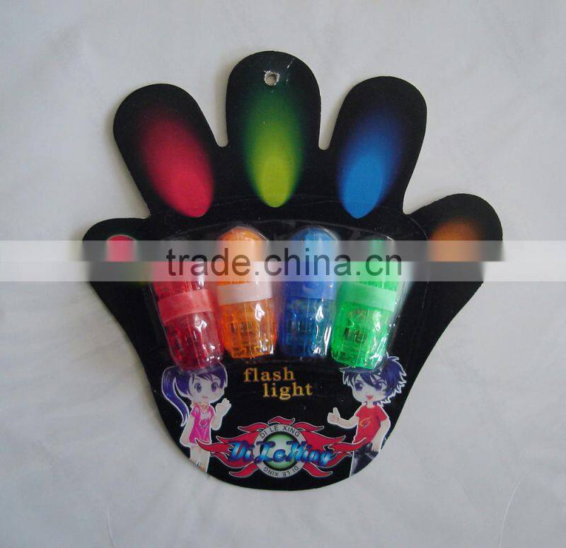 4pk rubber ring led finger light, laser finger beams, projector light