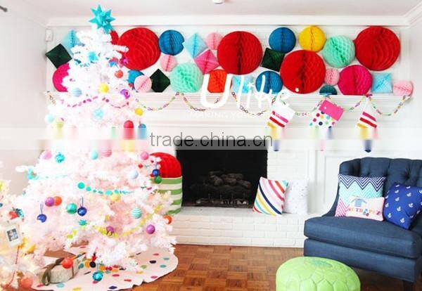 tissue paper garland decorations for christmas door paper christmas decoration