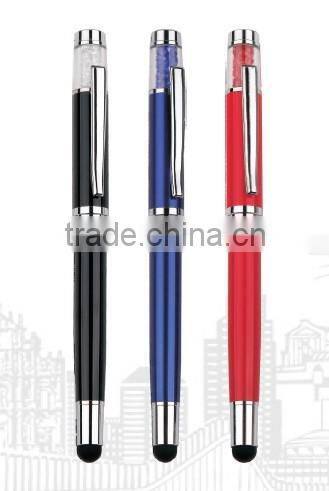 Crystal stylus pens with glitter