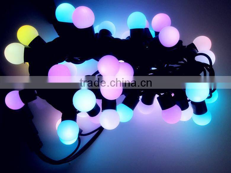 2014 Custom made RGB Color Holiday party LED Christmas Ball String light