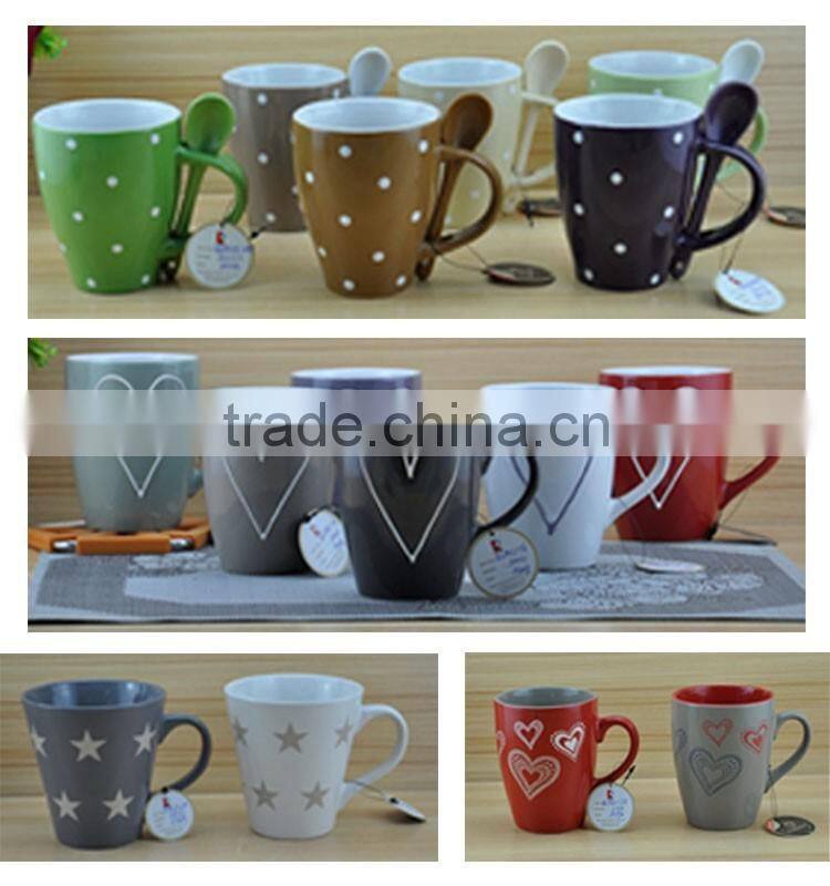 hot sale polka dot design tea pot/milk pot/sugar pot tea set ceramic