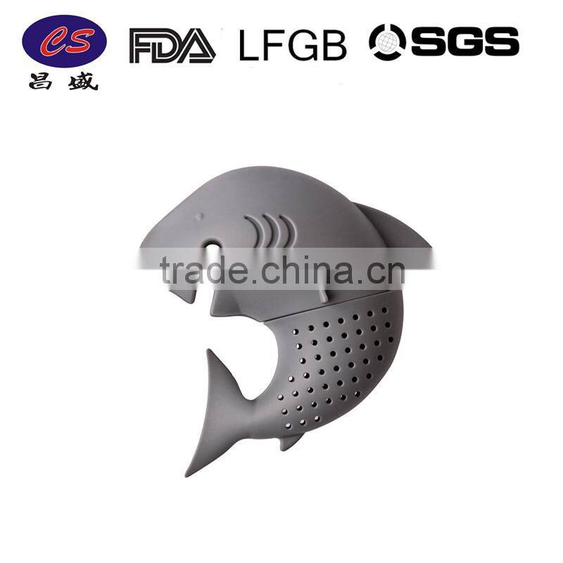 Newest Design FDA Silicone Shark Shape Tea Infuser