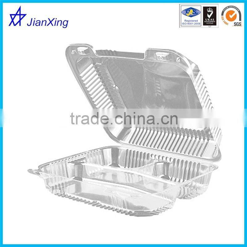 Deli Compartment Clear Hinged Clamshell