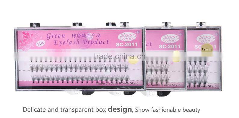 Hand-made pre-made 10D high quality silk flare eyelash extension lash black color