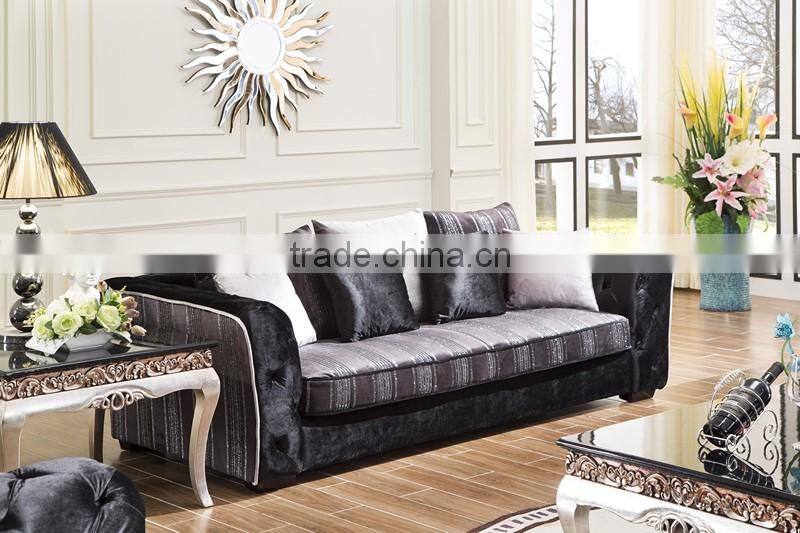Italian Classic Arab style sofa upholstery fabric sofa with chesterfield design AL188