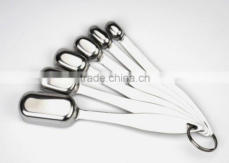 Hot sale food measuring tool set of 6 stainless steel measuring cup