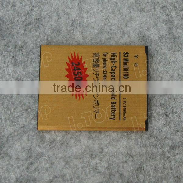 For Samsung Galaxy S3mini i8190 mobile battery,3.7V 2450mAh,18 months warranty