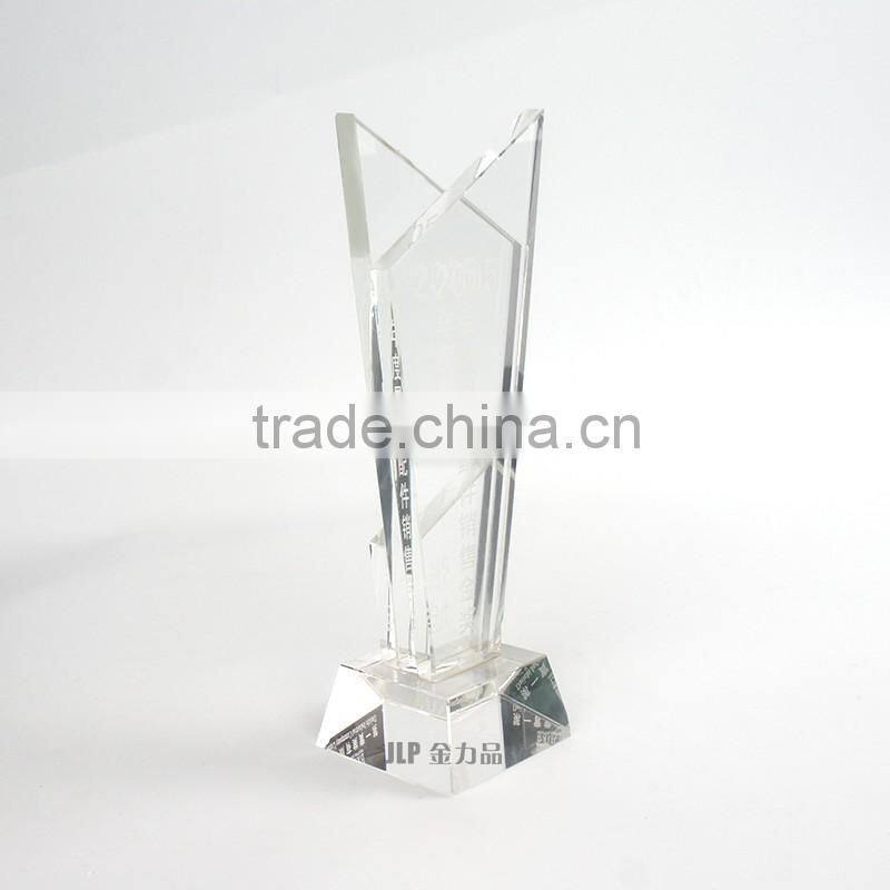 Customized acrylic trophy for gift awards