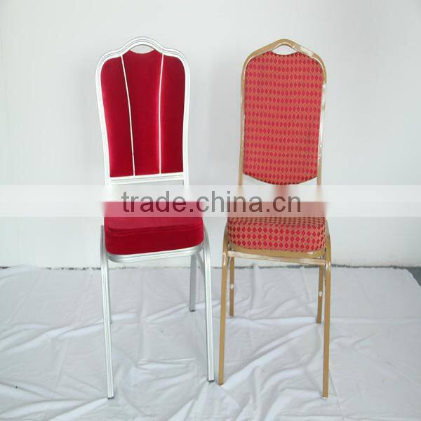Wholesale reception used stack aluminum hotel banquet chair YC606
