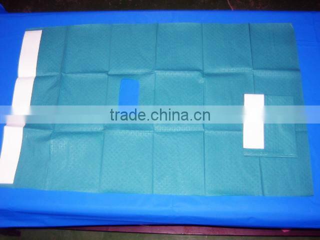 Disposable nonwoven surgical incision drape with variety size