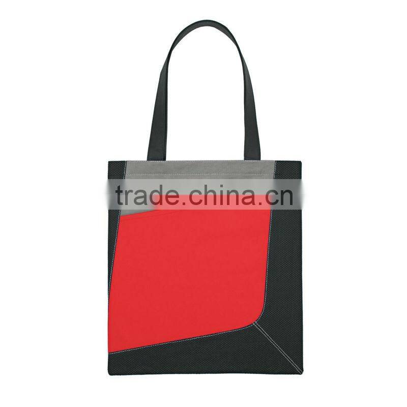 Non-Woven Accent Tote Bag- Orange