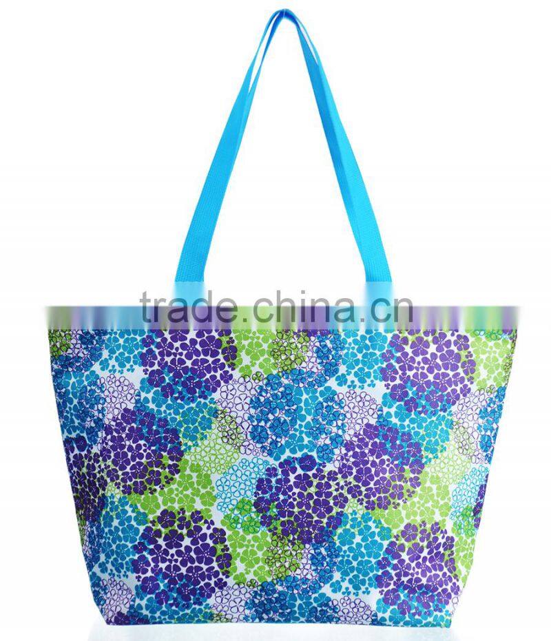 Hydrangea Printing Large Tote Bag,Beach Tote Bag