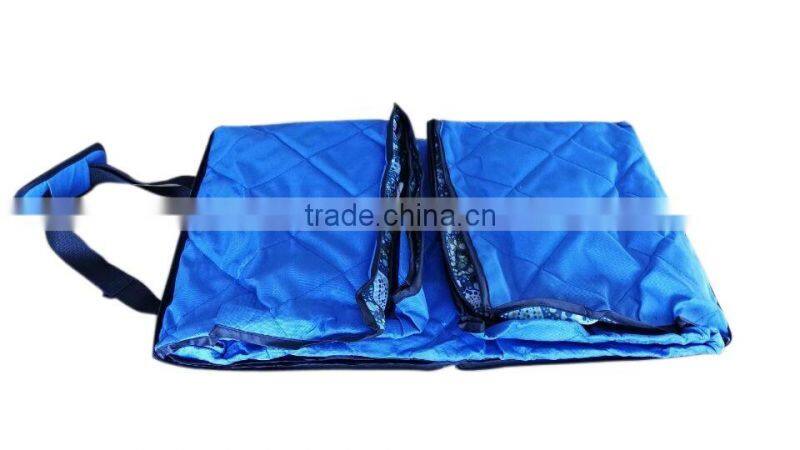 3-ply Quilted Foldable Outdoor Waterproof Nylon Beach Picnic Blanket Emergency Blanket Tote Park Mat