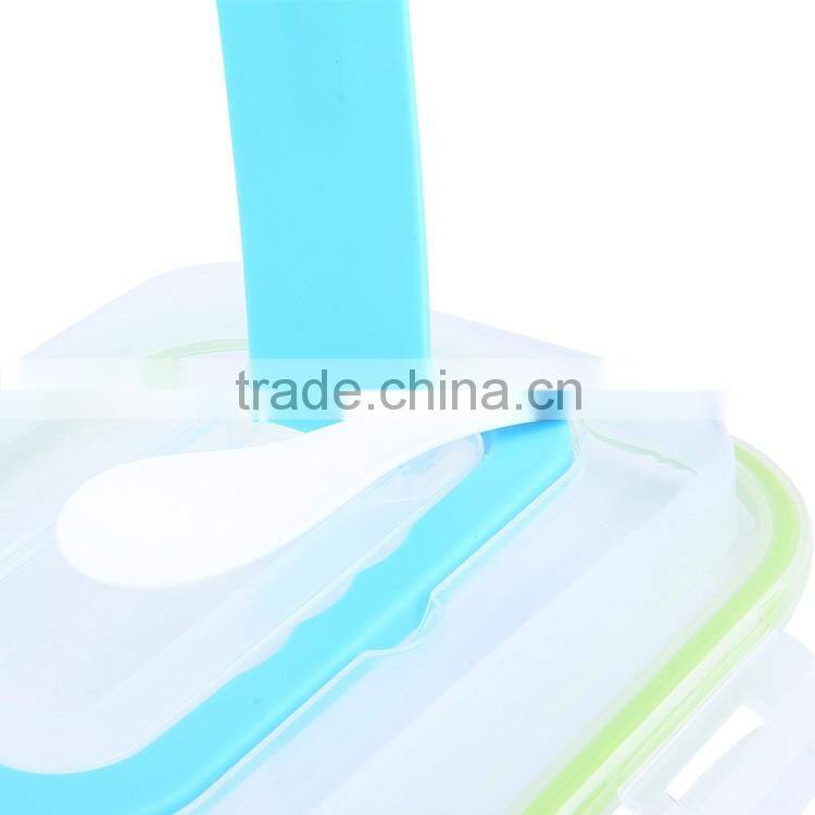 3 dividers stainless steel metal material wholesale bento lunch box for kids