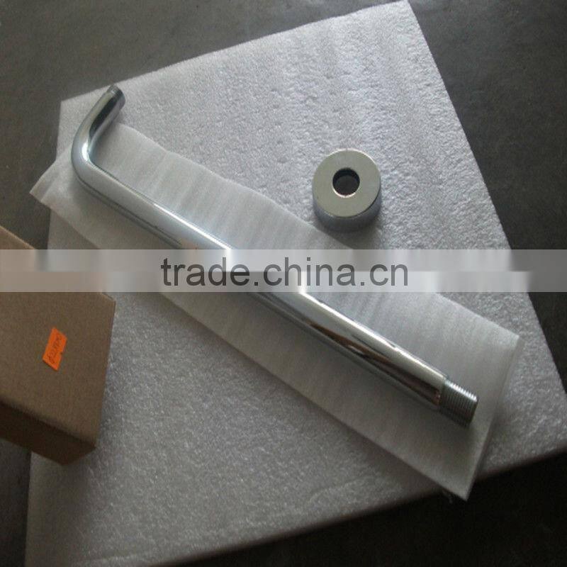 400mm round brass chrome ceiling shower arm