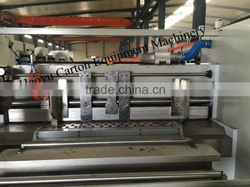 High speed automatic carton box flexo printer slotter die cutter machine