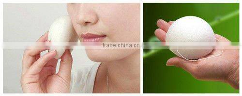 Oval type and sponge material Massage Konjac sponge