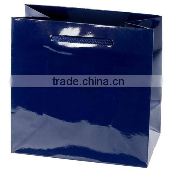 Queen Dark Blue 100% Recycled Kraft Paper Mini Packing Shopping Bags