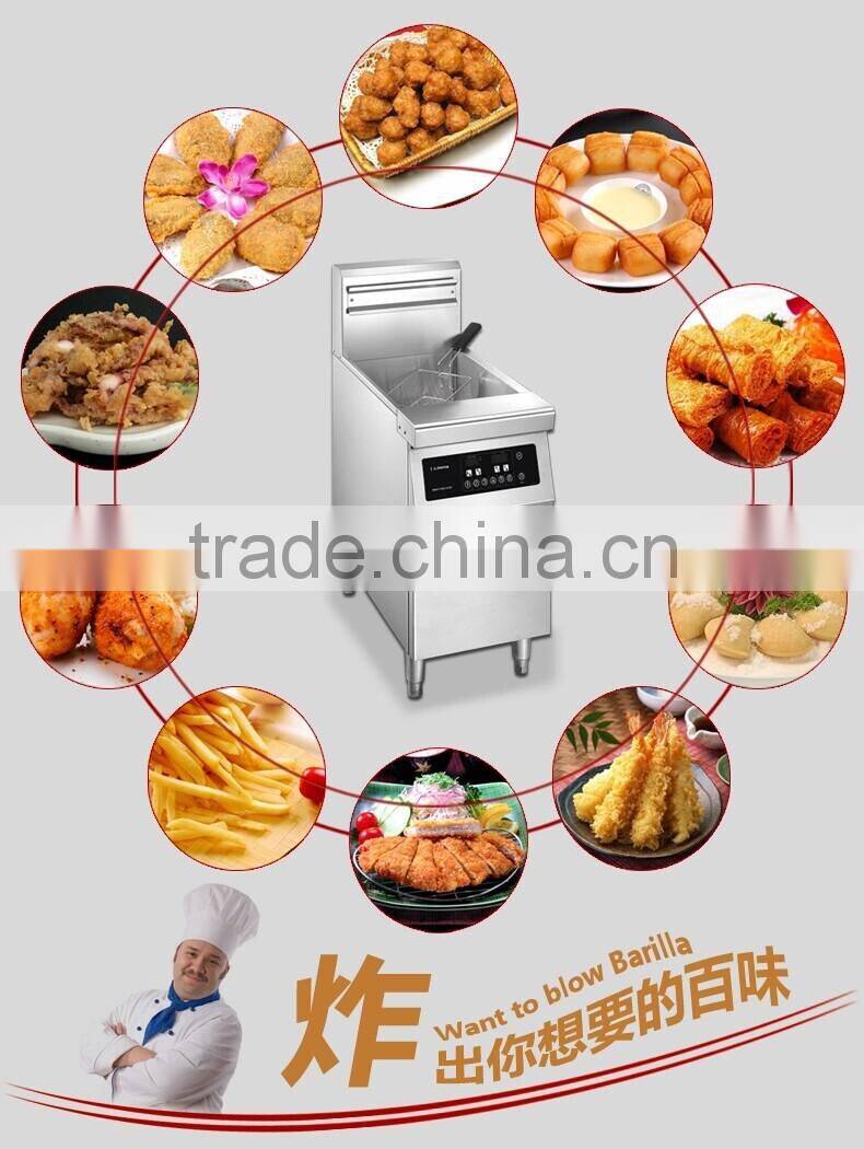 Shentop Single Tank Basket Commercial Deep Fryer for Fast Food Restaurant Used,Deep Fyer (Computer Control)