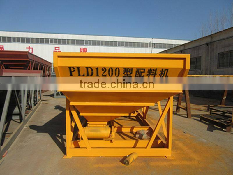 Low cost PLD1200 with 3 Bins or 2 Bins for automatic concrete batching machine